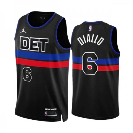 Dres Detroit Pistons Hamidou Diallo 6 Jordan 2022-23 Statement Edition Crno Swingman